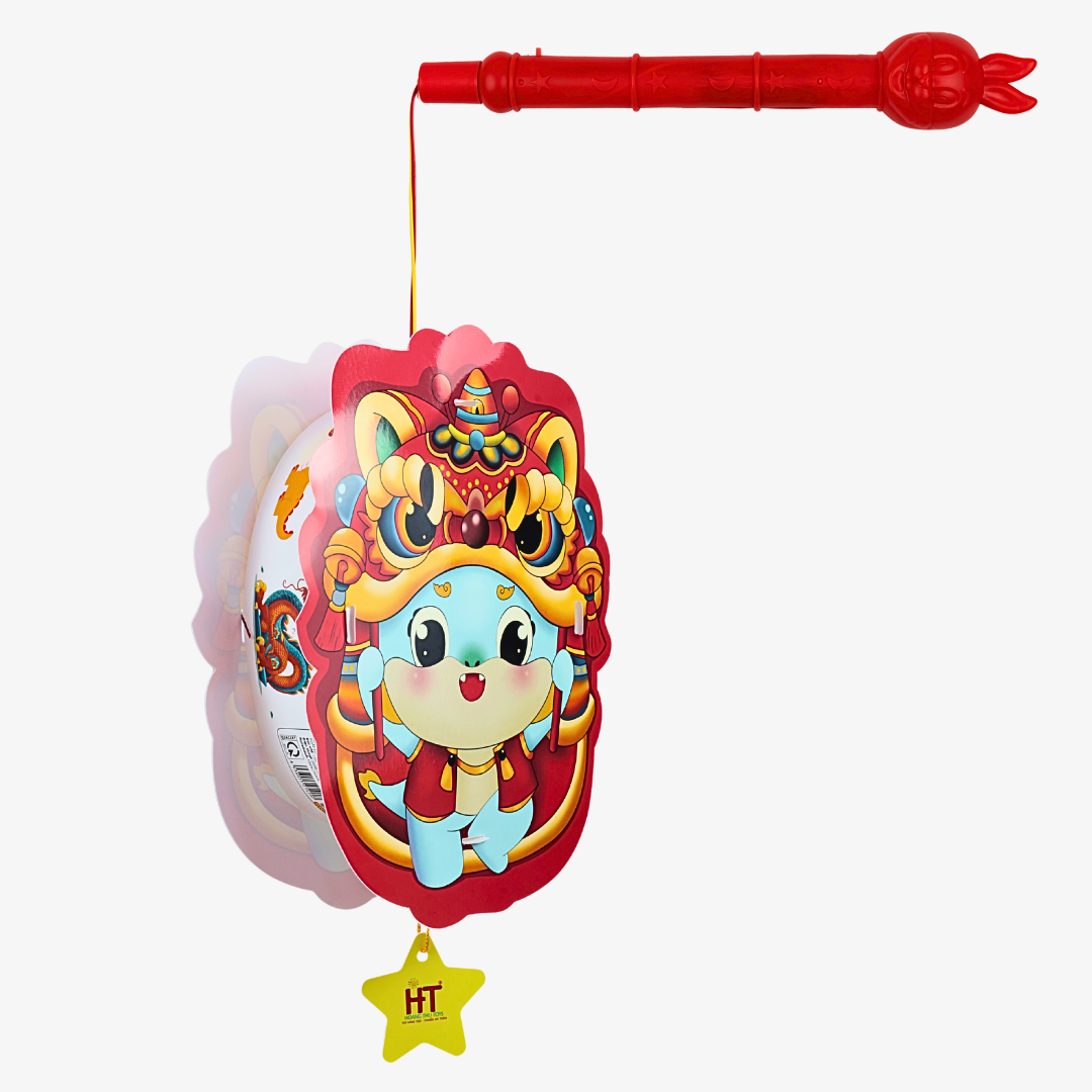 Lồng đèn 2 mảnh lân chibi HT7785-17 - Ảnh 3