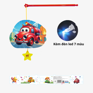 Lồng đèn 2 mảnh mini xe cứu hỏa HT2226